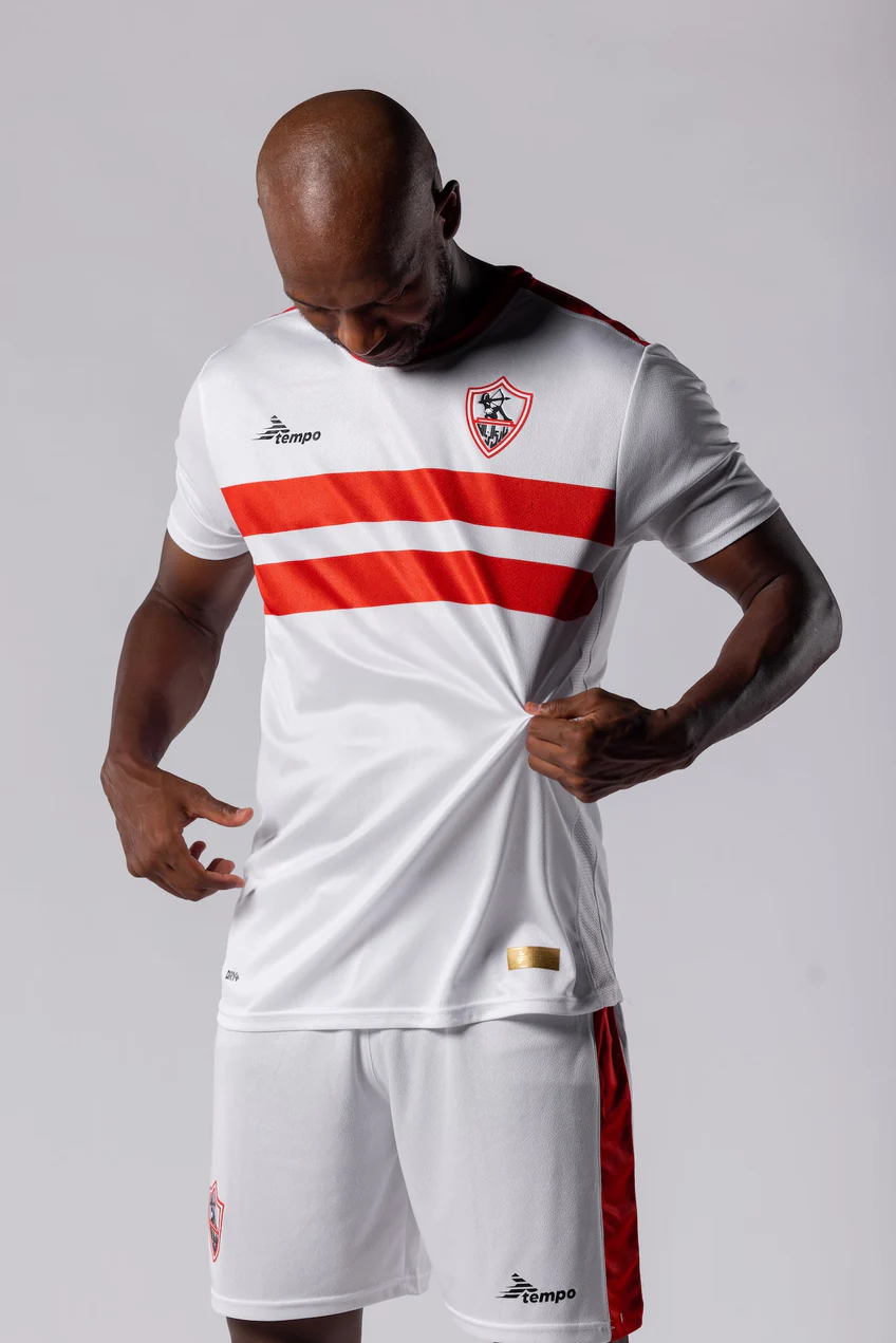 Zamalek SC jersey with the red and white stripes